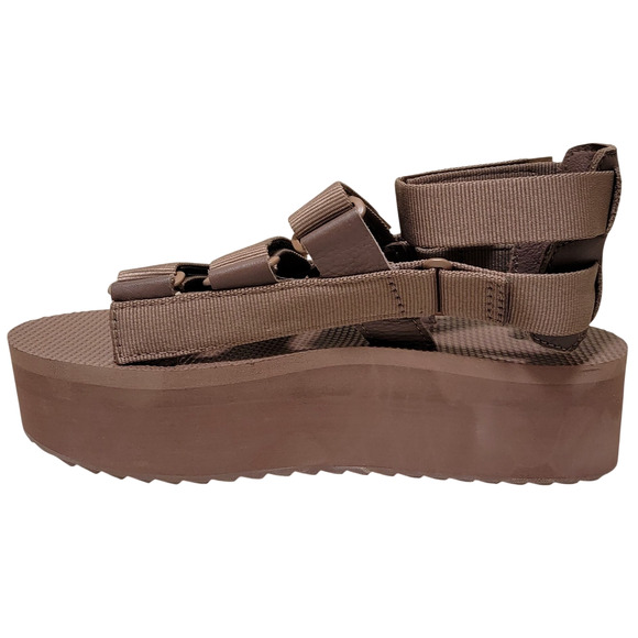 Teva Women Flatform Mevia Platform Gladiator Sandals Size US 10 Acorn Brown - Picture 4 of 6